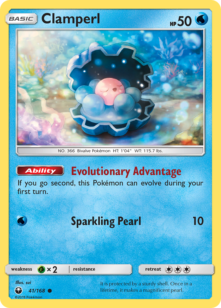 Clamperl – Celestial Storm 41/168 Pokémon card
