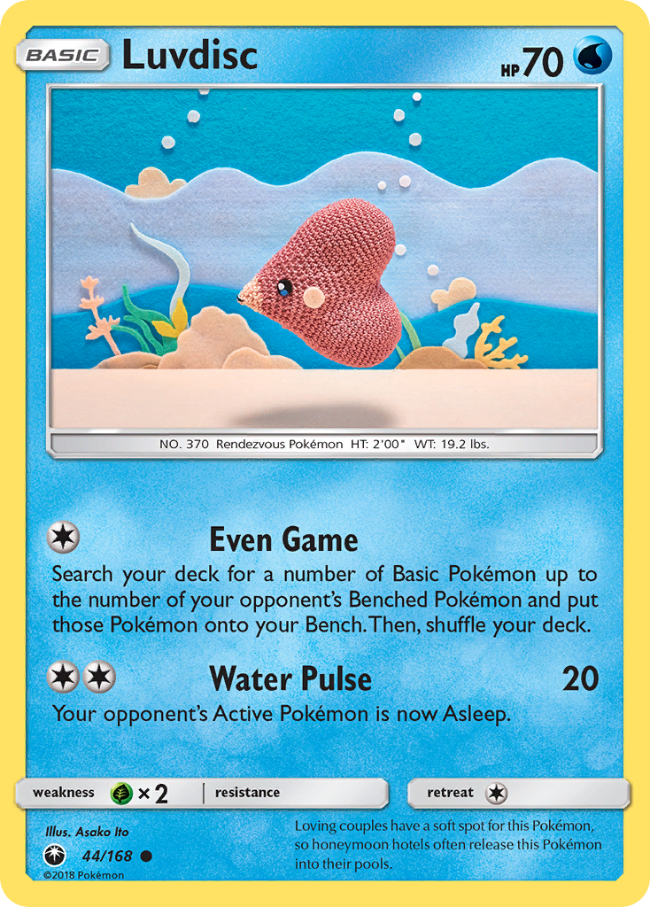Luvdisc – Celestial Storm 44/168 Pokémon card
