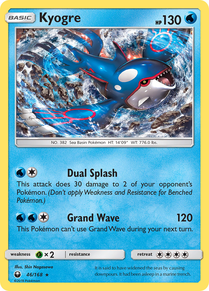 Kyogre – Celestial Storm 46/168 Pokémon card