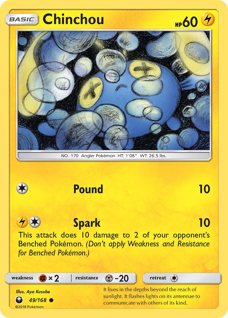 Chinchou – Celestial Storm 49/168 Pokémon card