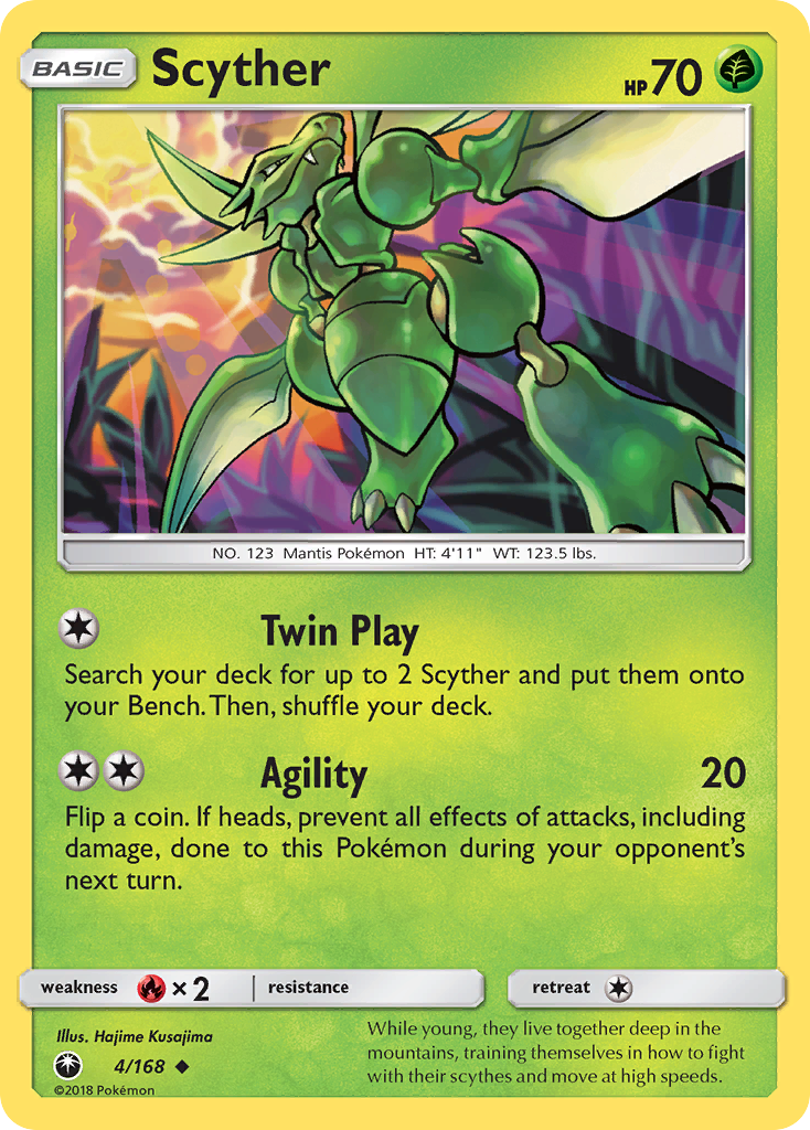 Scyther – Celestial Storm 4/168 Pokémon card