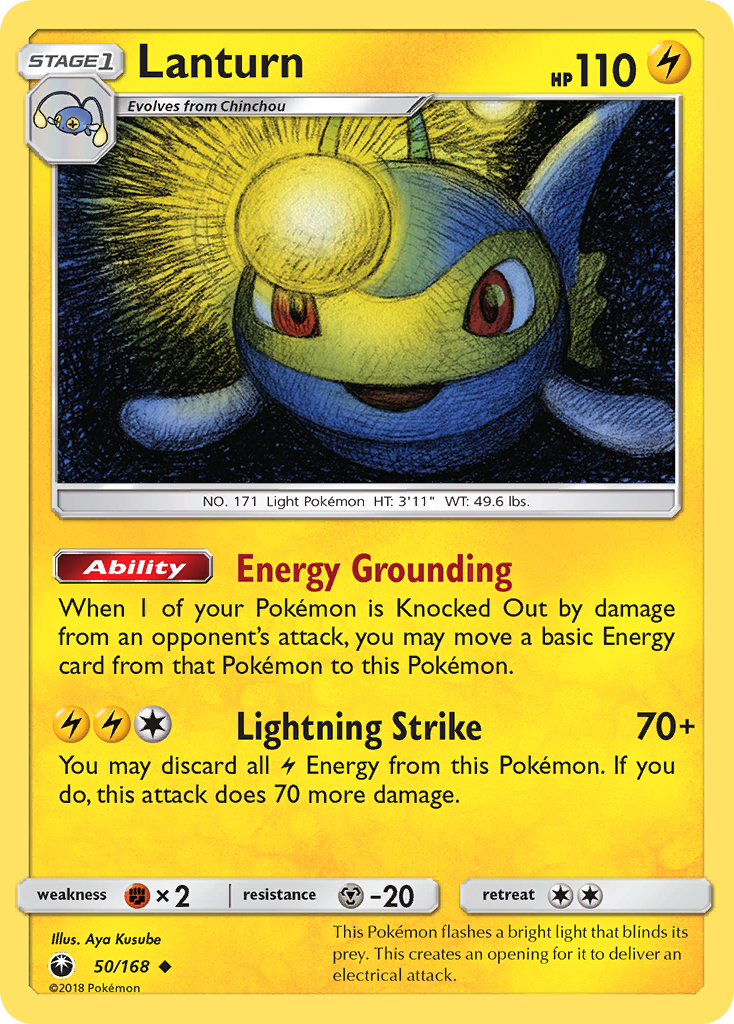 Lanturn – Celestial Storm 50/168 Pokémon card