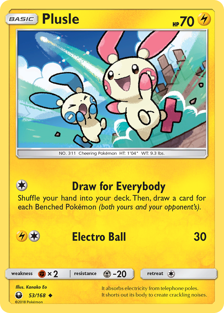 Plusle – Celestial Storm 53/168 Pokémon card