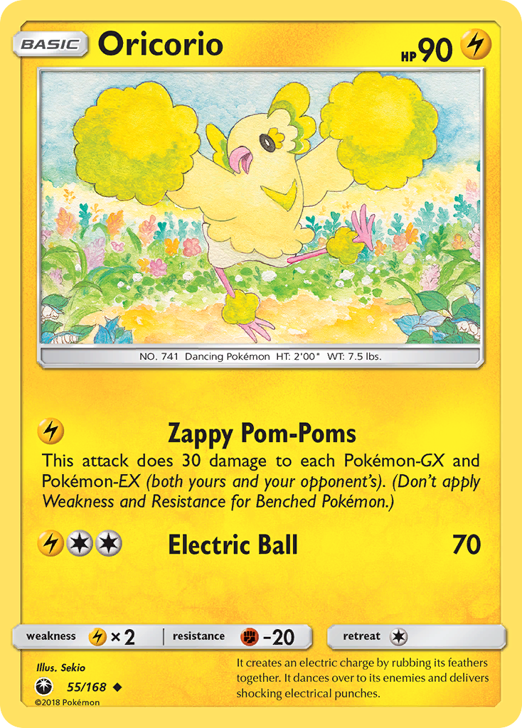 Oricorio – Celestial Storm 55/168 Pokémon card