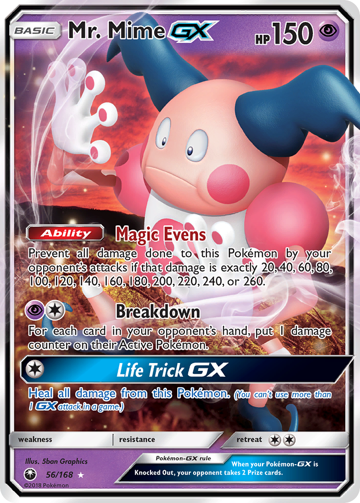 Mr. Mime-GX – Celestial Storm 56/168 Pokémon card