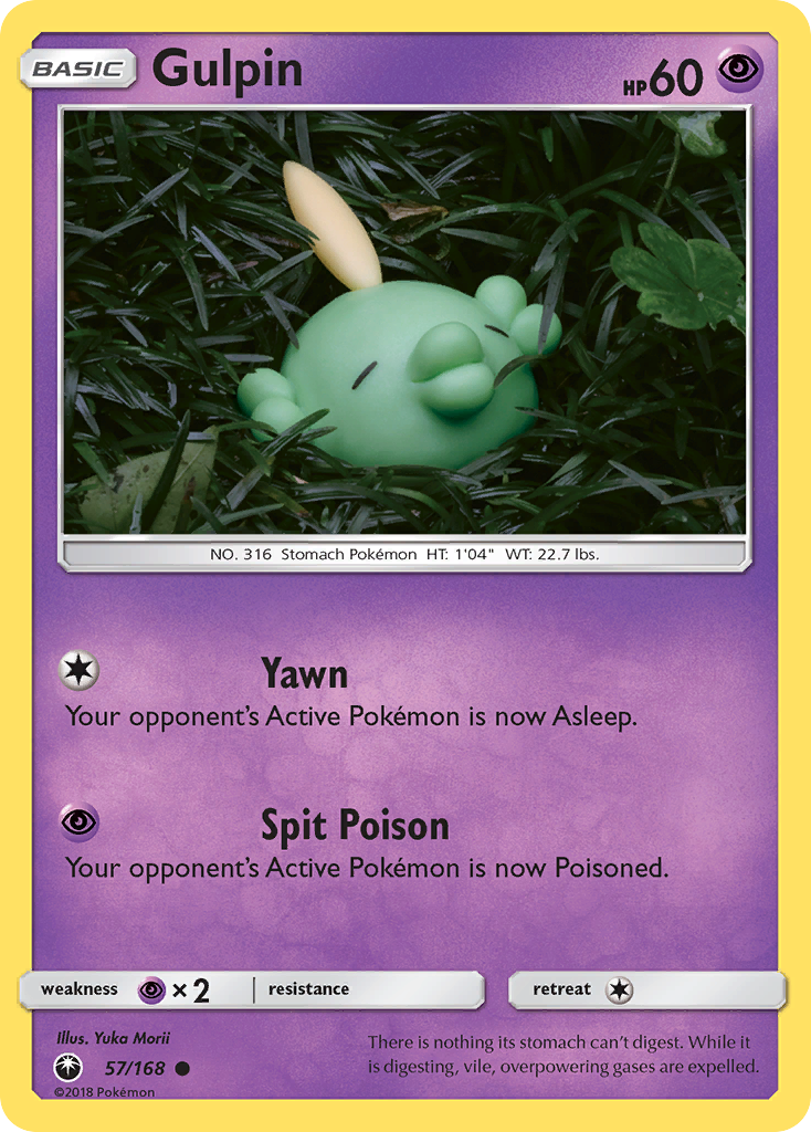 Gulpin – Celestial Storm 57/168 Pokémon card