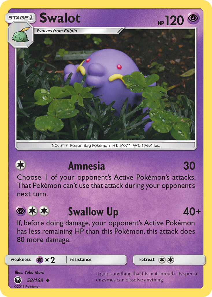 Swalot – Celestial Storm 58/168 Pokémon card