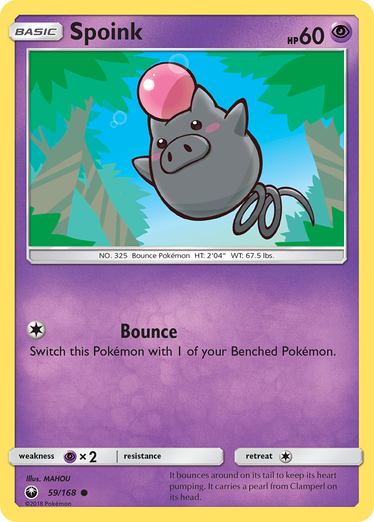 Spoink – Celestial Storm 59/168 Pokémon card