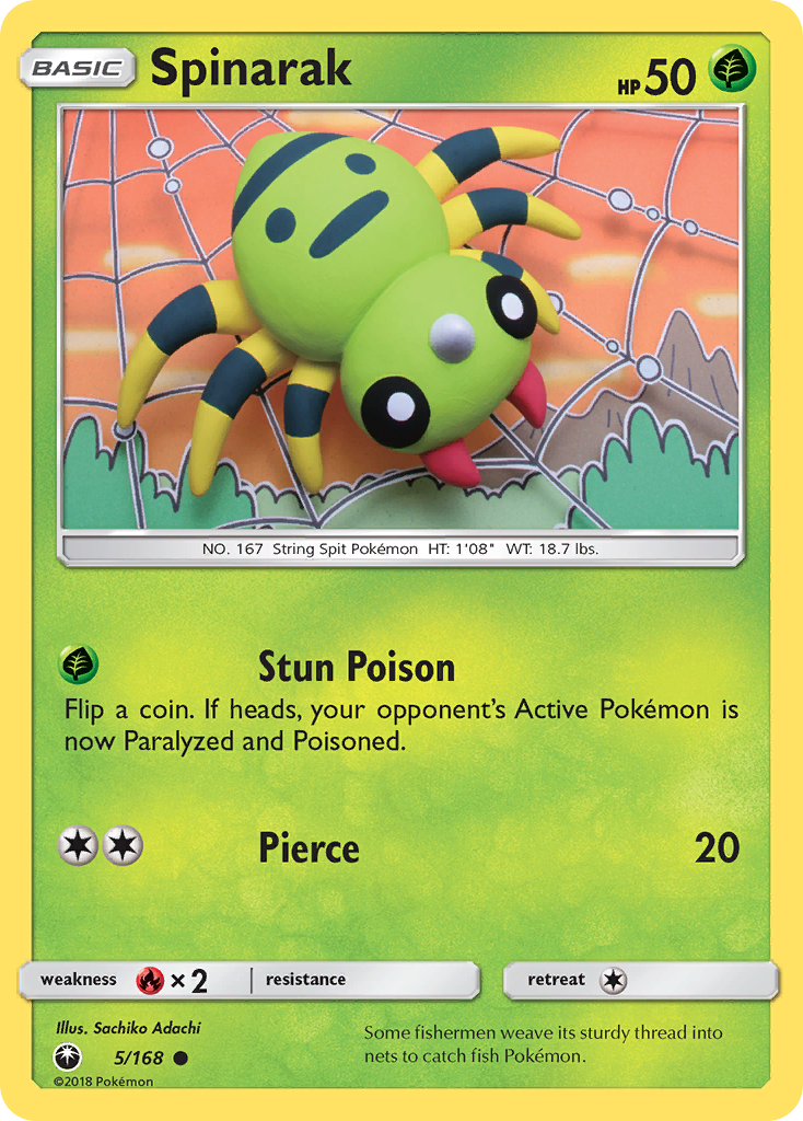 Spinarak – Celestial Storm 5/168 Pokémon card