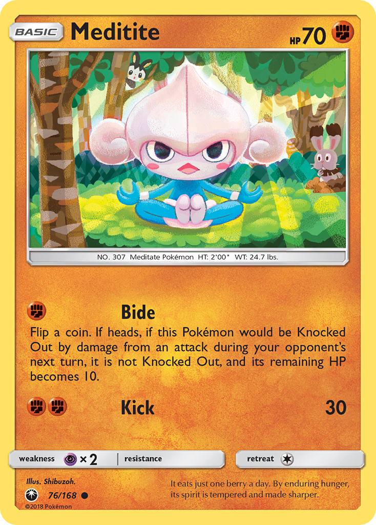 Meditite – Celestial Storm 76/168 Pokémon card