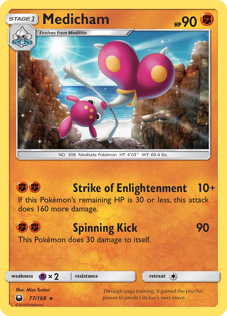 Medicham – Celestial Storm 77/168 Pokémon card