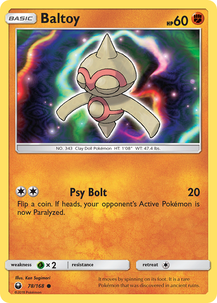 Baltoy – Celestial Storm 78/168 Pokémon card