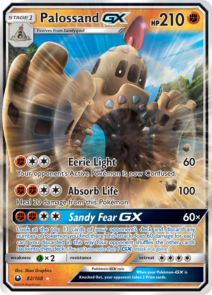Palossand-GX – Celestial Storm 82/168 Pokémon card