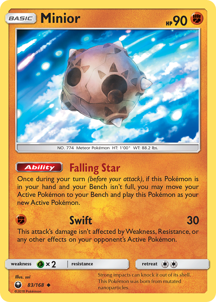 Minior – Celestial Storm 83/168 Pokémon card
