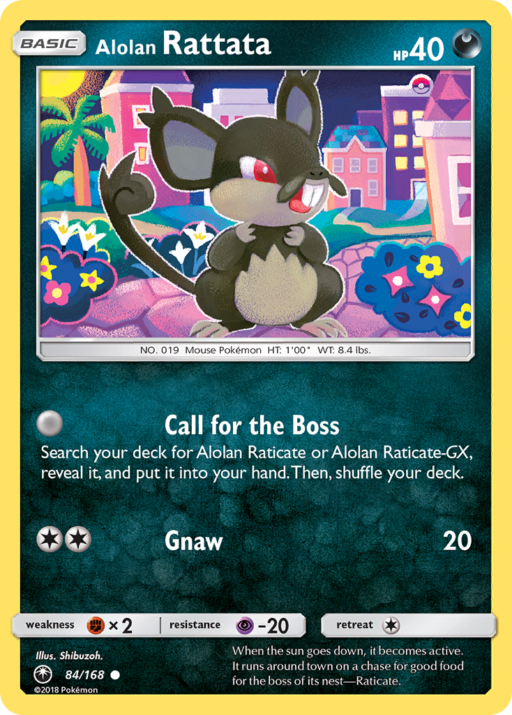 Alolan Rattata – Celestial Storm 84/168 Pokémon card