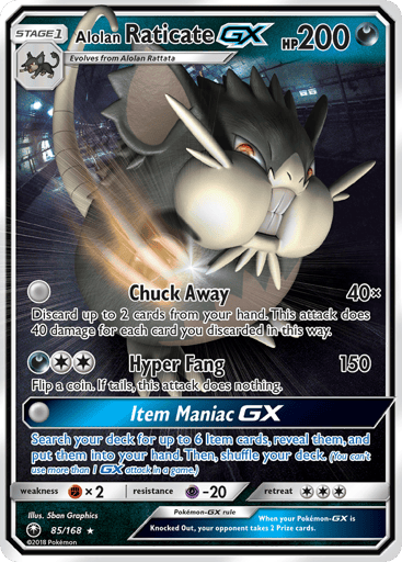 Alolan Raticate-GX - Celestial Storm 85