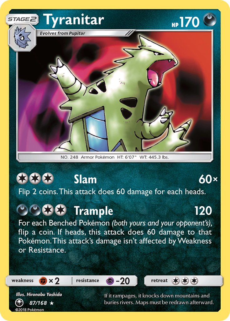 Tyranitar – Celestial Storm 87/168 Pokémon card