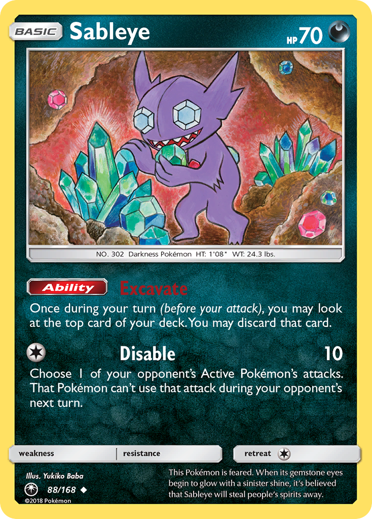 Sableye – Celestial Storm 88/168 Pokémon card
