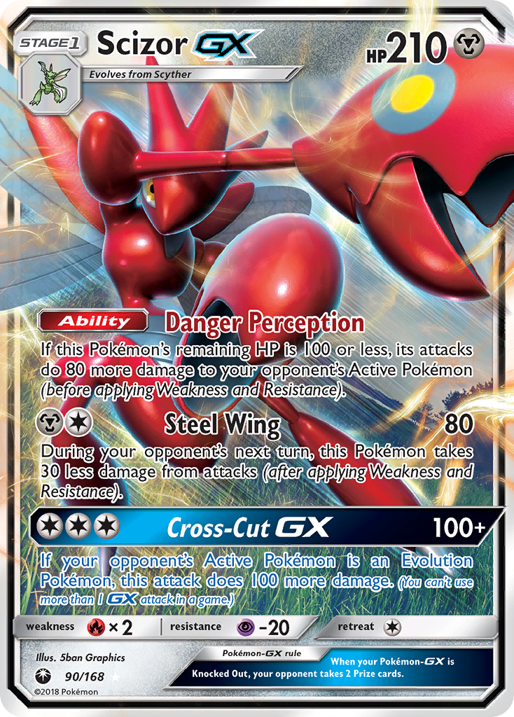 Scizor-GX – Celestial Storm 90/168 Pokémon card