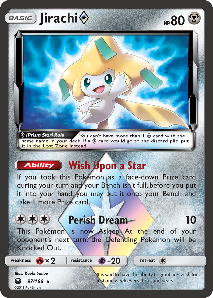 Jirachi ◇ – Celestial Storm 97/168 Pokémon card