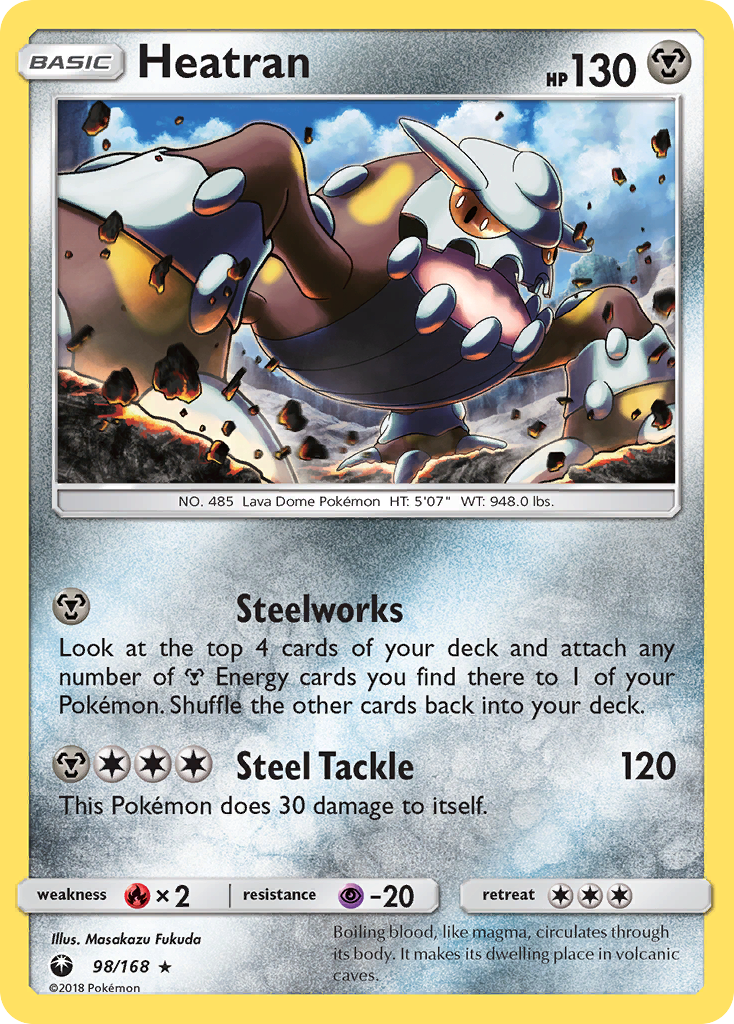 Heatran – Celestial Storm 98/168 Pokémon card