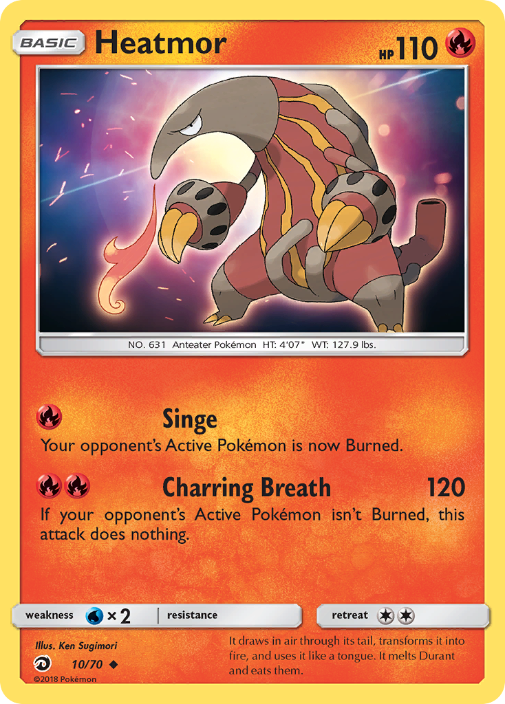 Heatmor – Dragon Majesty 10/70 Pokémon card