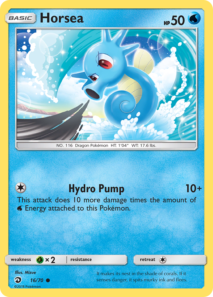 Horsea – Dragon Majesty 16/70 Pokémon card