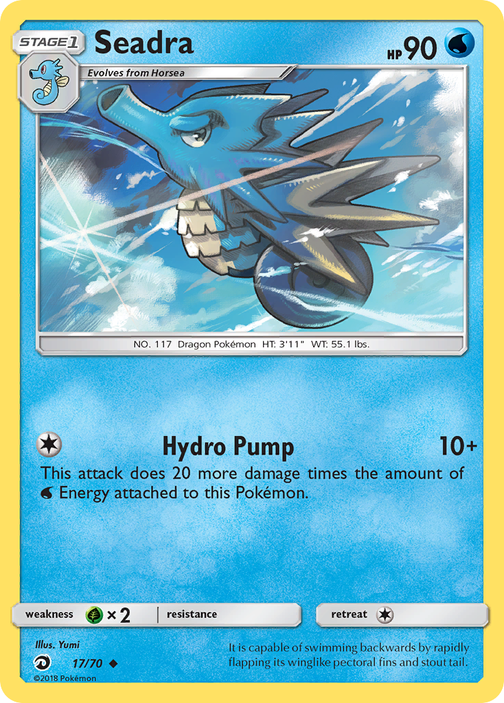 Seadra – Dragon Majesty 17/70 Pokémon card