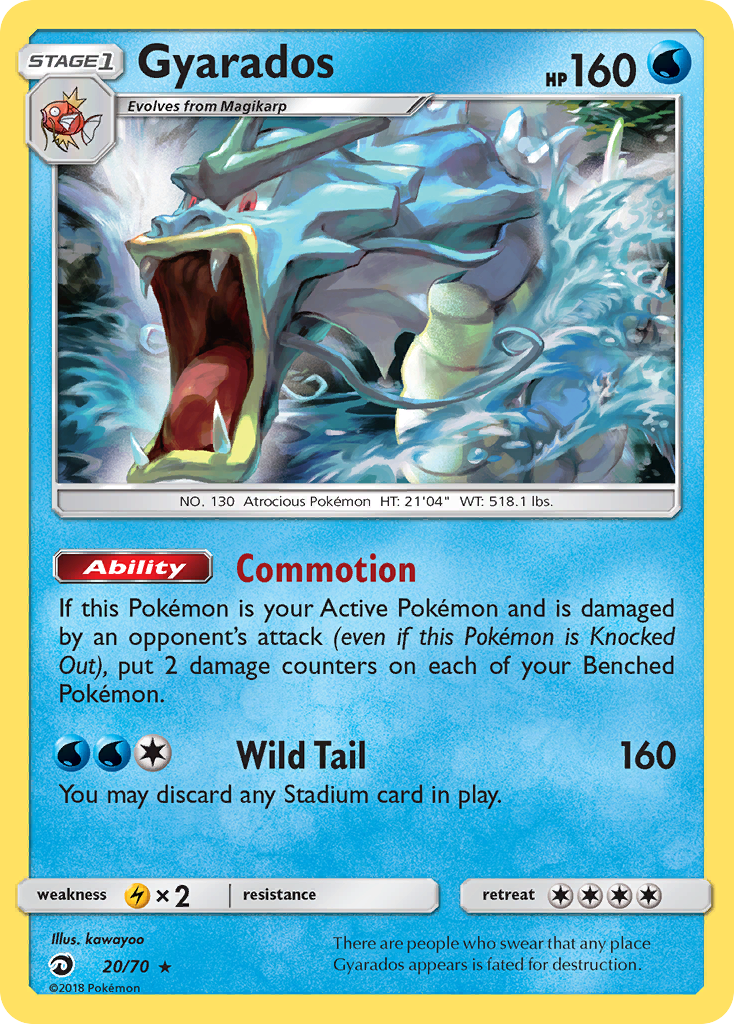 Gyarados – Dragon Majesty 20/70 Pokémon card