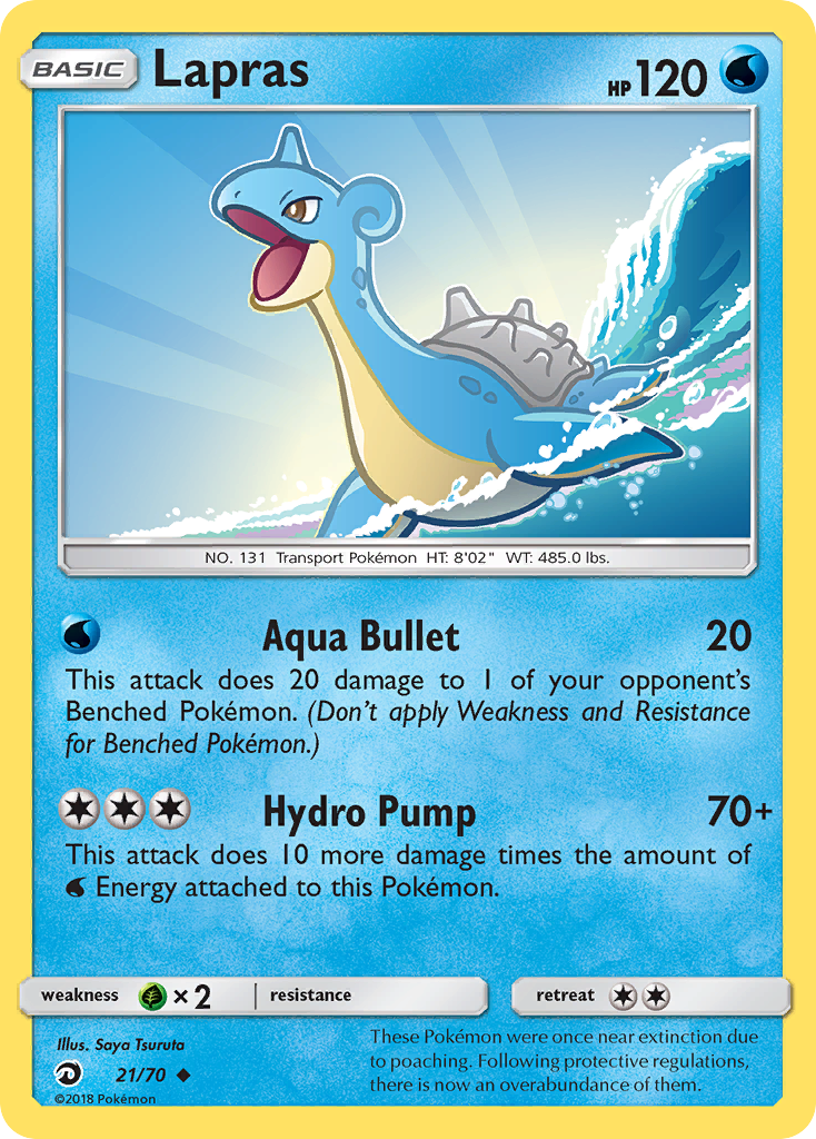 Lapras – Dragon Majesty 21/70 Pokémon card