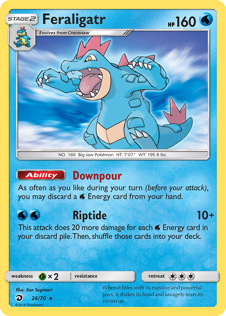 Feraligatr – Dragon Majesty 24/70 Pokémon card