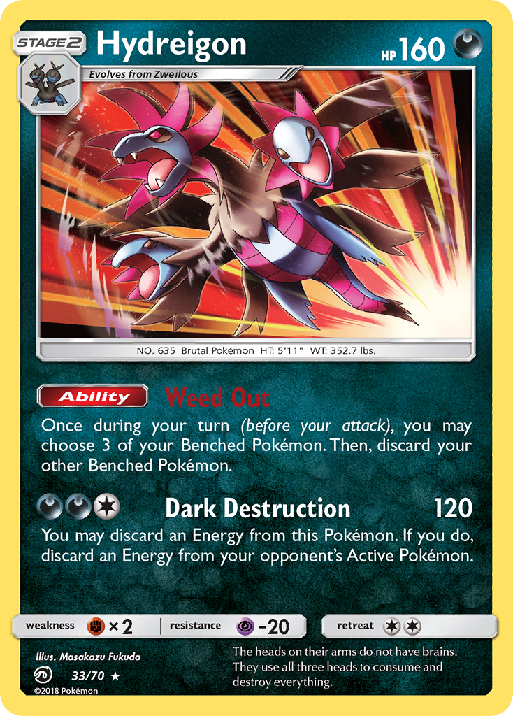 Hydreigon – Dragon Majesty 33/70 Pokémon card