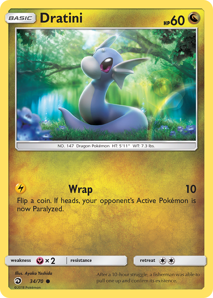 Dratini – Dragon Majesty 34/70 Pokémon card