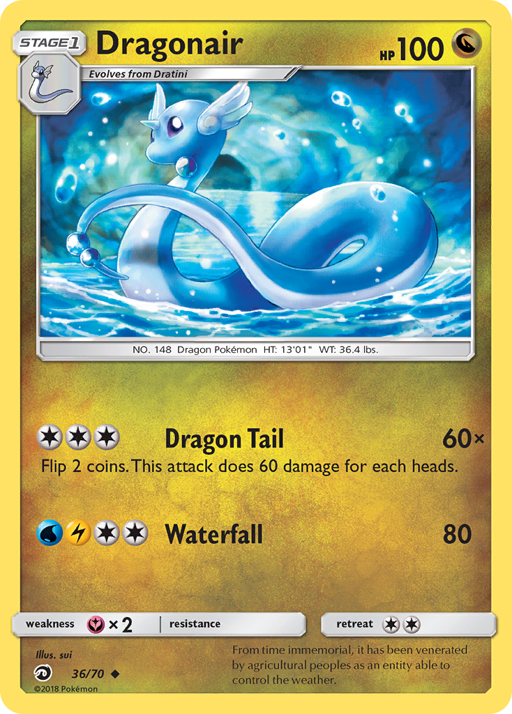 Dragonair – Dragon Majesty 36/70 Pokémon card