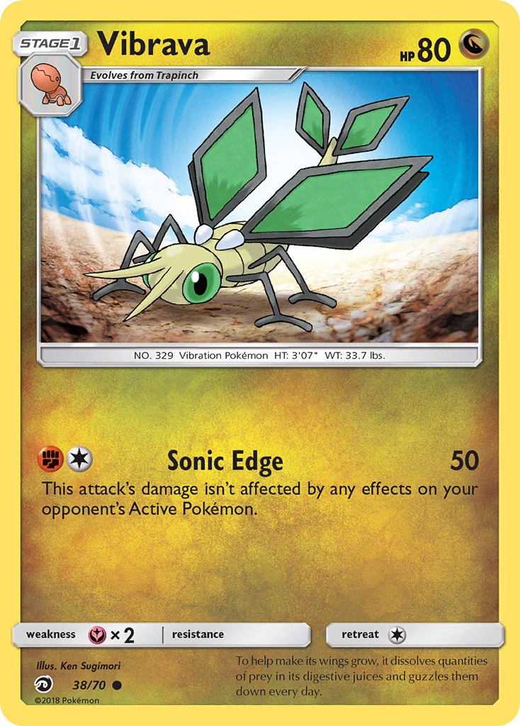Vibrava – Dragon Majesty 38/70 Pokémon card