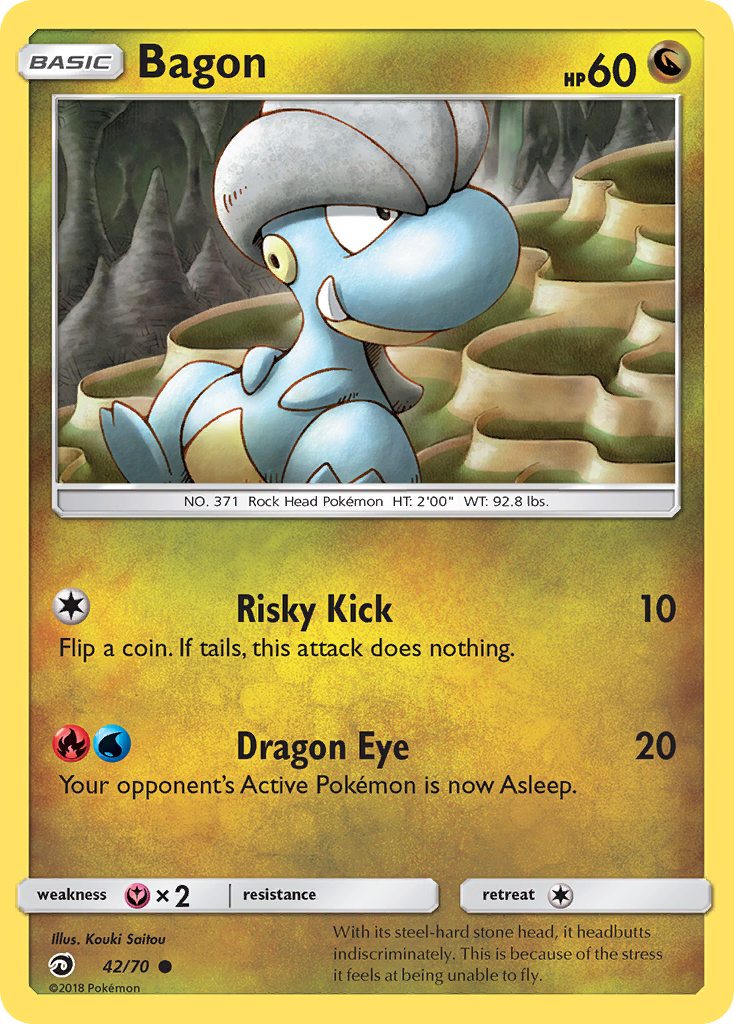 Bagon – Dragon Majesty 42/70 Pokémon card