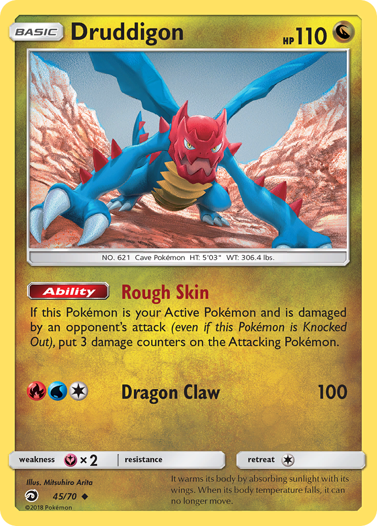 Druddigon – Dragon Majesty 45/70 Pokémon card