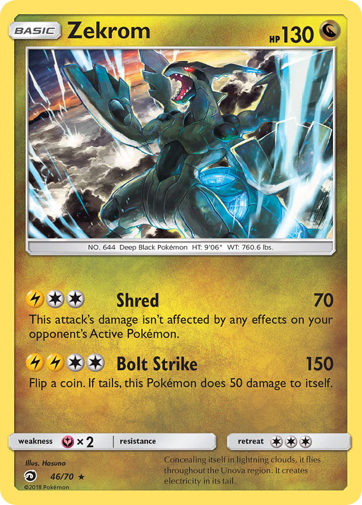 Zekrom – Dragon Majesty 46/70 Pokémon card