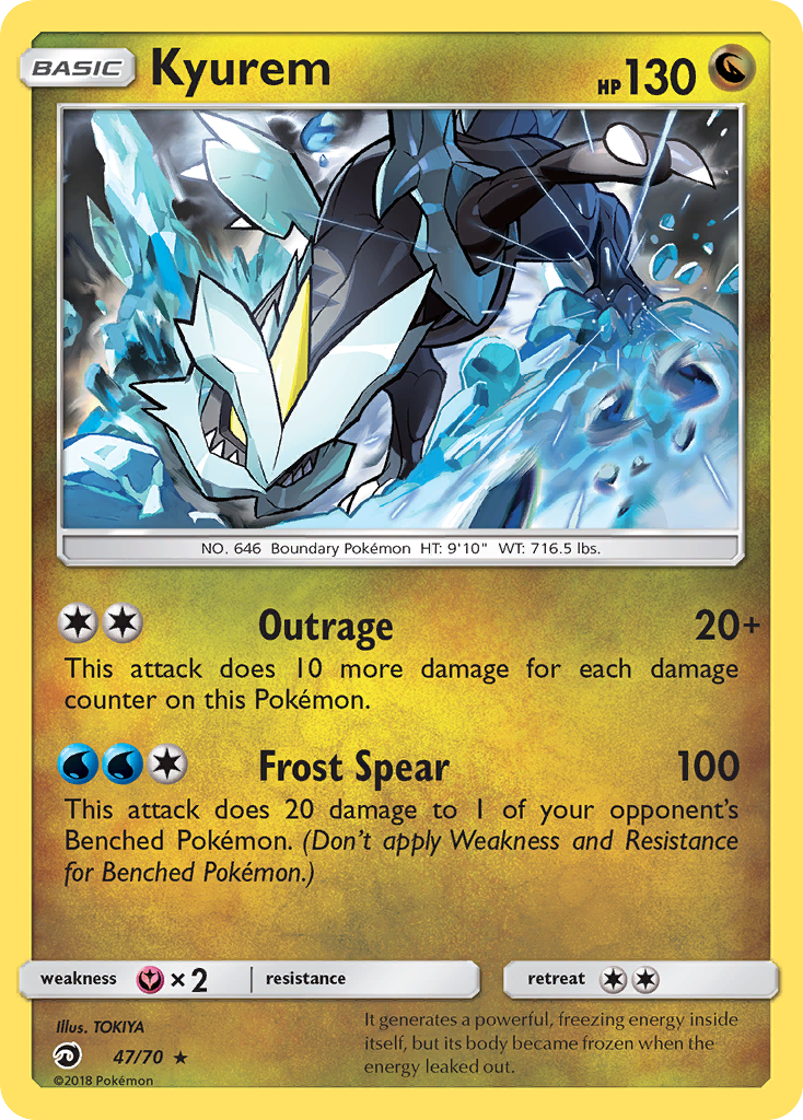 Kyurem – Dragon Majesty 47/70 Pokémon card