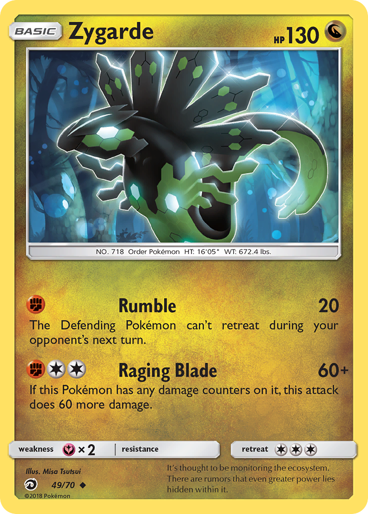 Zygarde – Dragon Majesty 49/70 Pokémon card