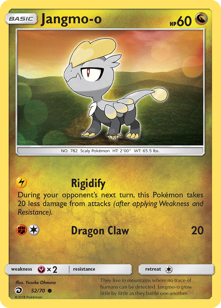Jangmo-o – Dragon Majesty 52/70 Pokémon card
