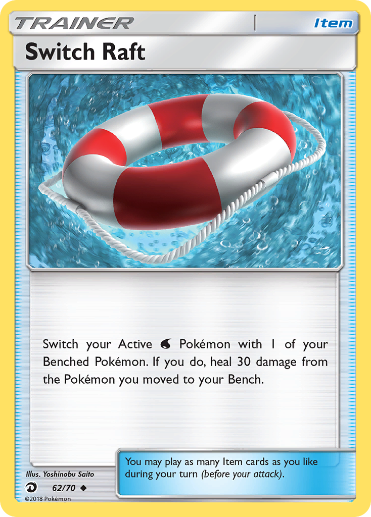 Switch Raft – Dragon Majesty 62/70 Pokémon card
