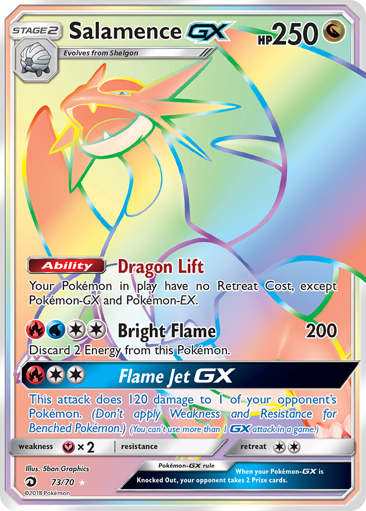 Salamence-GX – Dragon Majesty 73/70 Pokémon card