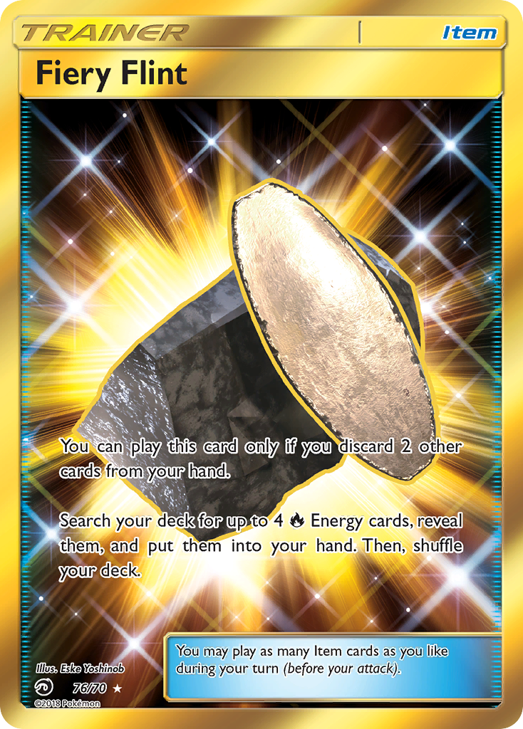 Fiery Flint – Dragon Majesty 76/70 Pokémon card