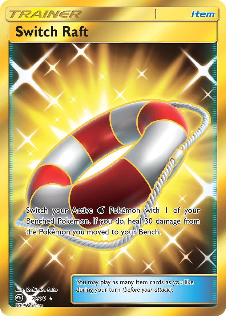 Switch Raft – Dragon Majesty 77/70 Pokémon card