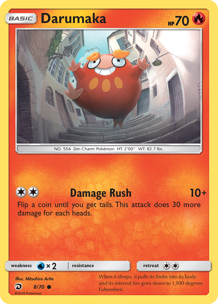 Darumaka – Dragon Majesty 8/70 Pokémon card