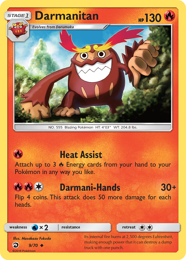 Darmanitan – Dragon Majesty 9/70 Pokémon card