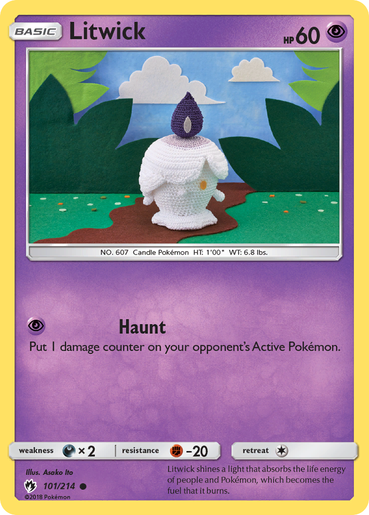 Litwick – Lost Thunder 101/214 Pokémon card