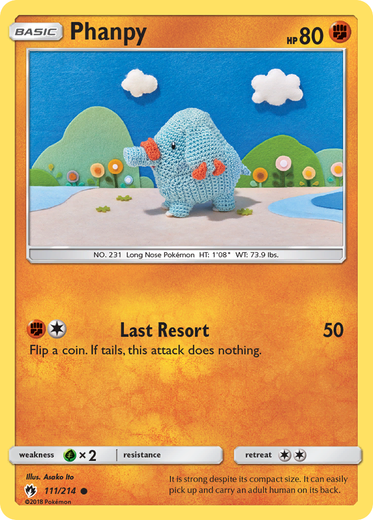 Phanpy – Lost Thunder 111/214 Pokémon card
