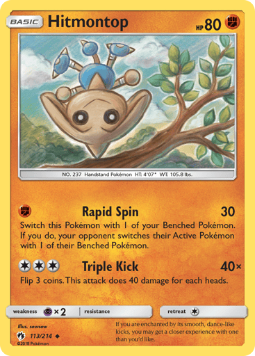 Hitmontop - Lost Thunder 113